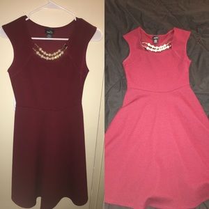Maroon, party dress